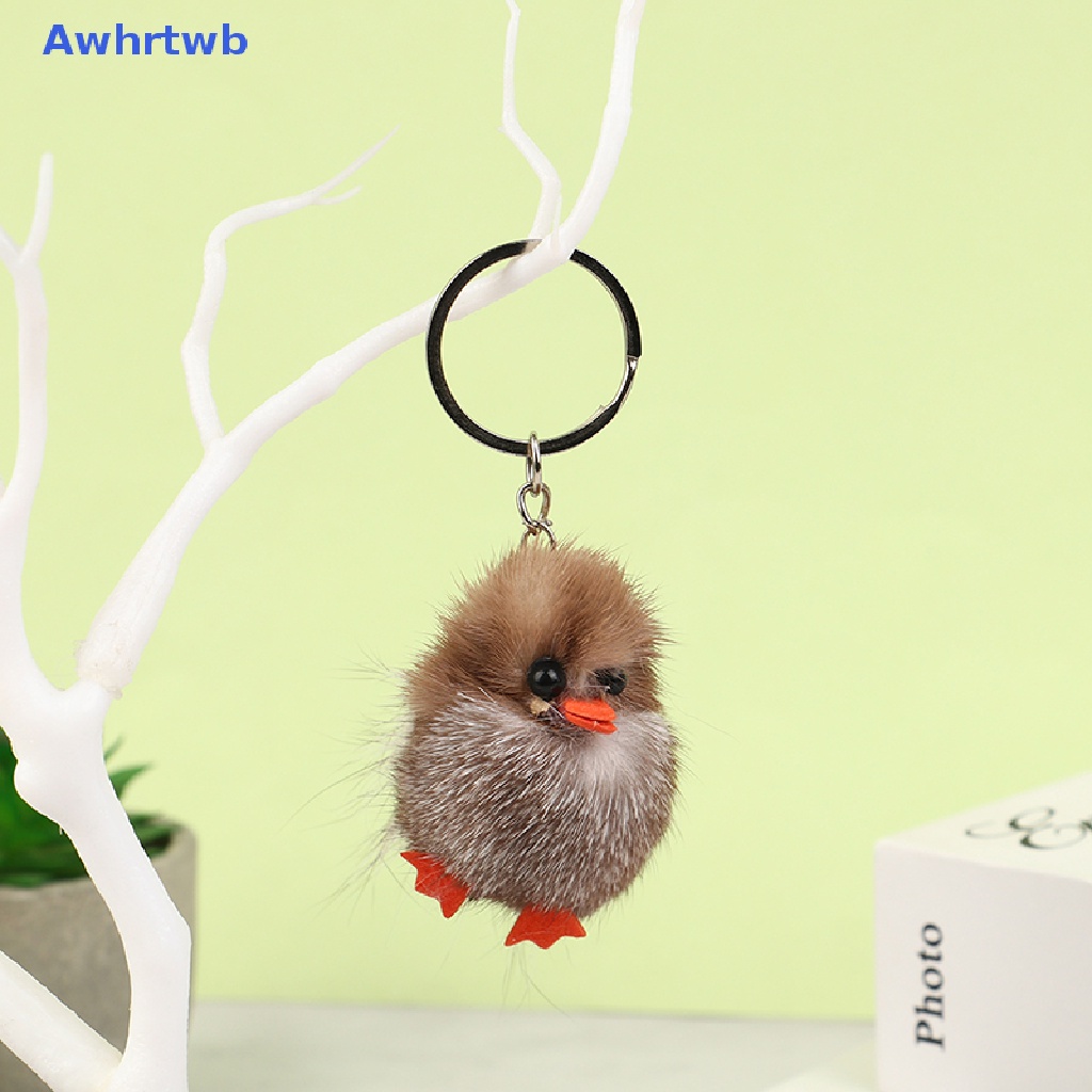 1 Móc Khóa Gà Con Lông Mềm Mại Dễ Thương Mới