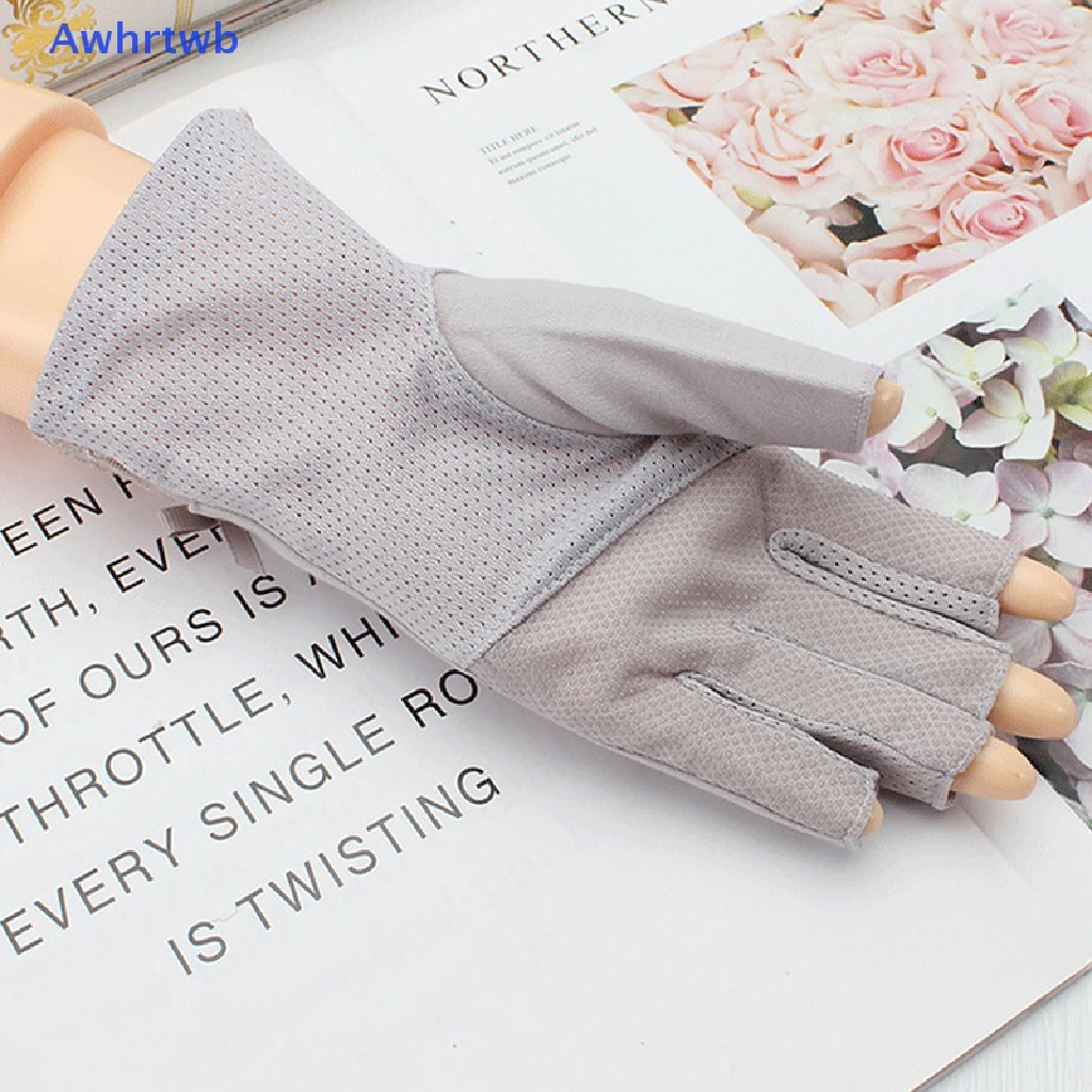 1 Cặp Găng Tay Chống Tia UV Không Xỏ Ngón Cho Đèn LED / Dụng Cụ Làm Móng Mới