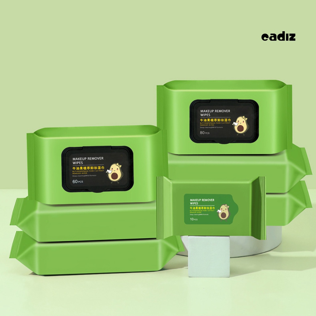 Hộp Khăn Giấy Tẩy Trang Chiết Xuất Bơ Dưỡng Ẩm Làm Sạch Sâu Sử Dụng 1 Lần Dành Cho Nữ
