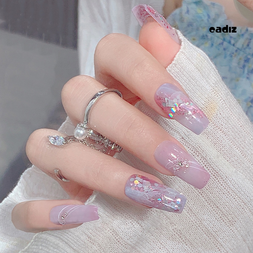 1 Hộp Sequin Lấp Lánh Hình Dạng Bất Đối Xứng Chống Va Chạm Trang Trí Móng Nghệ Thuật