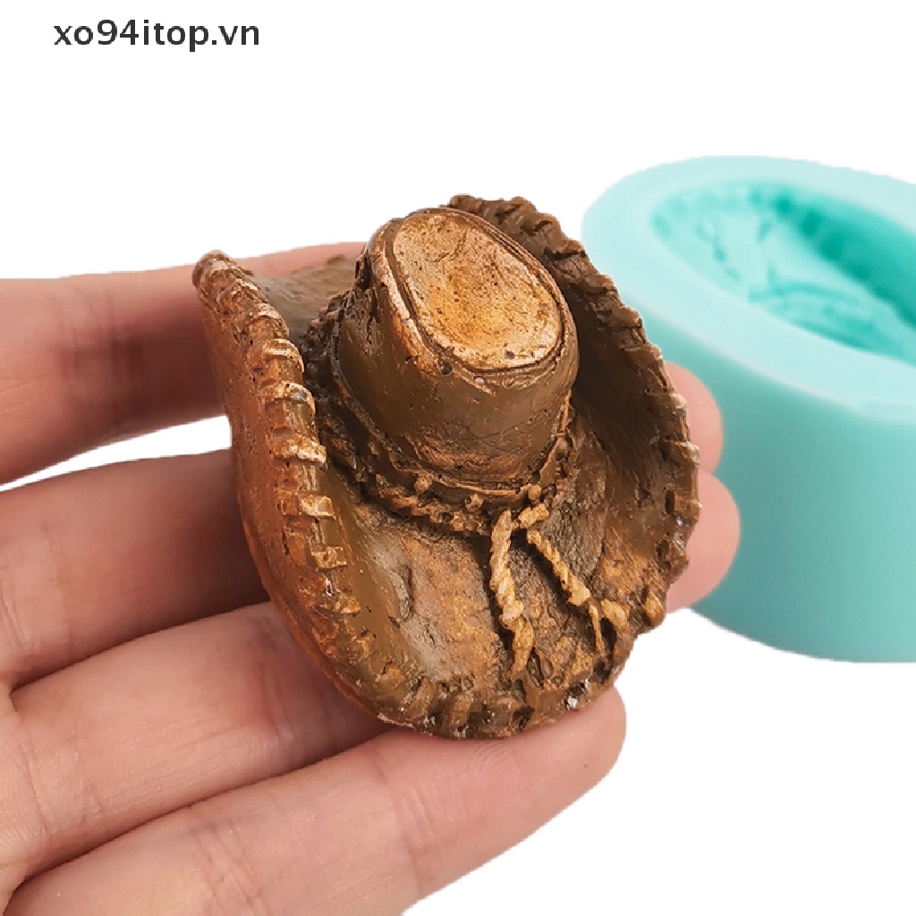 Xoitop Khuôn Silicon Làm Bánh Kẹo Hình Nón Cao Bồi Phương Tây VN