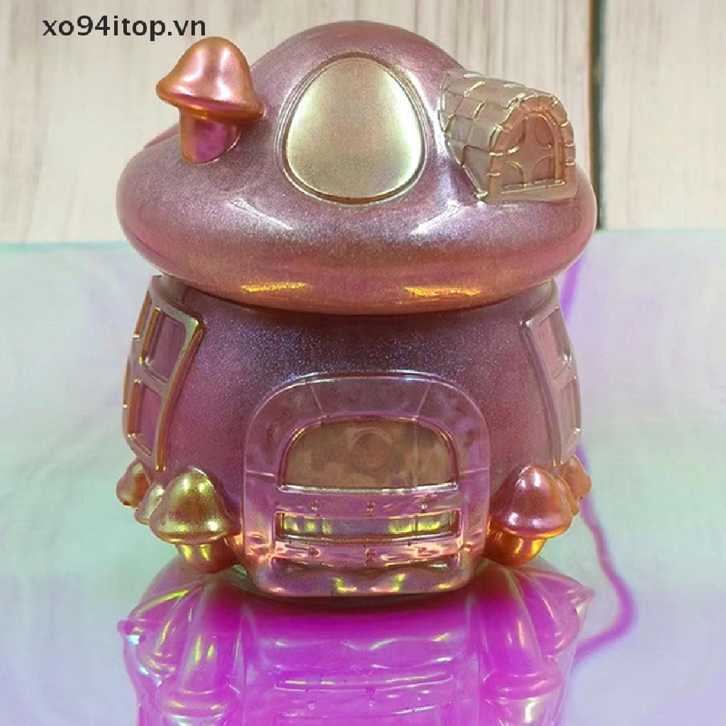 Xoitop Khuôn Silicon Hình Ngôi Nhà Nấm Với Nắp Đậy Dễ Thương Epoxy Casg VN