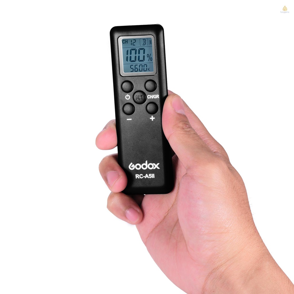 Điều Khiển Từ Xa Godox RC-A5Ii 16 Kênh 6 Nhóm Thay Thế Cho Godox VL150 VL200 VL300 UL150 Led1000Dii Led1000Bii