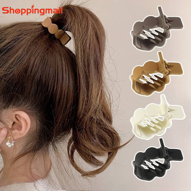 Kẹp Tóc Tròn Màu Trơn Đơn Giản Thời Trang Hàn Quốc Cho Nữ