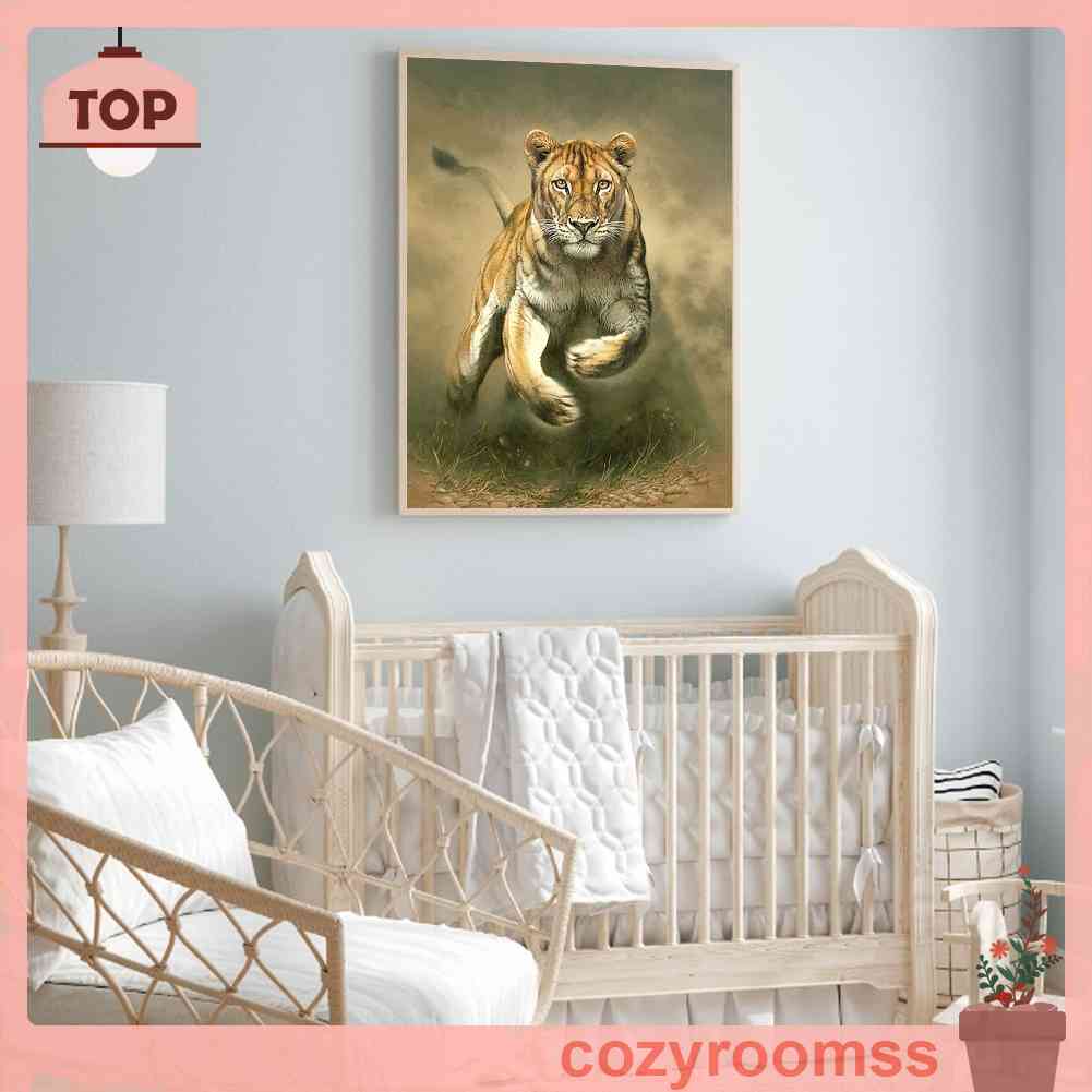 Tranh Đính Đá Kim Cương Toàn Bộ 5D DIY Hình Vẽ Động Vật