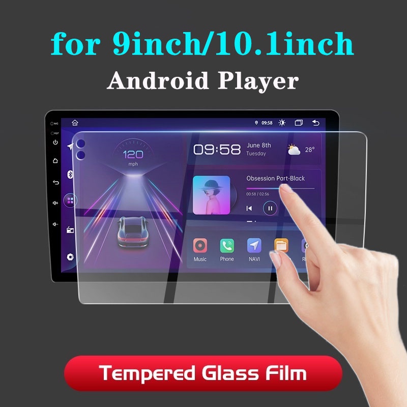 Kính Cường Lực Bảo Vệ Màn Hình 9 / 10.1inch Chống Nước Chống Trầy Chống Nổ Cho Android