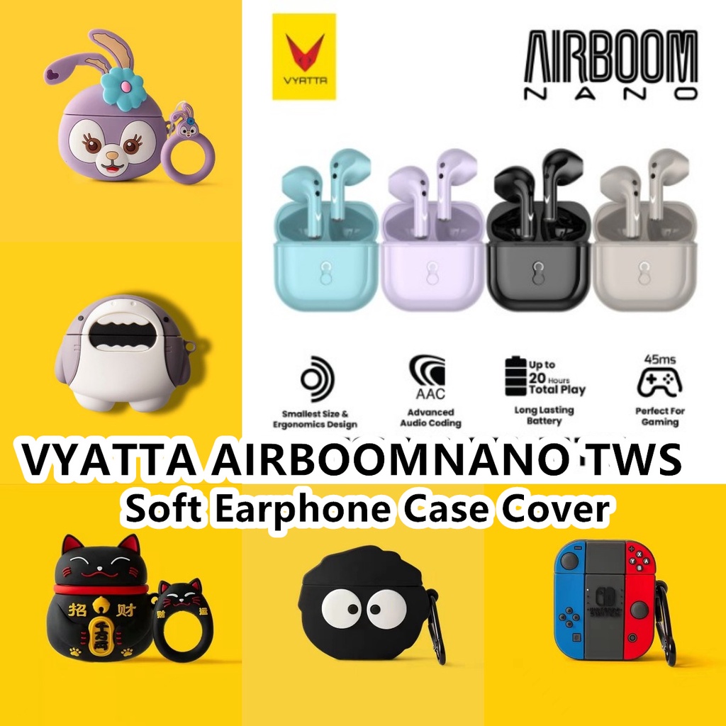 Vỏ Bảo Vệ Hộp Sạc Tai Nghe Vyatto TWS Hoạt Hình Sáng Tạo