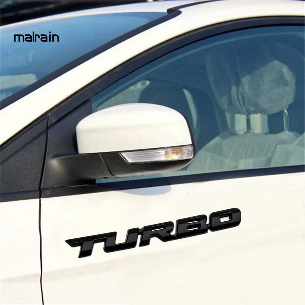 Miếng Dán Chữ Turbo 3D Dùng Trang Trí Xe Hơi Xe Máy