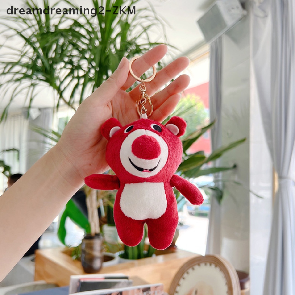 Búp Bê Đồ Chơi Hình Chú Gấu Và Dâu Tây Dễ Thương Kích Thước 12cm