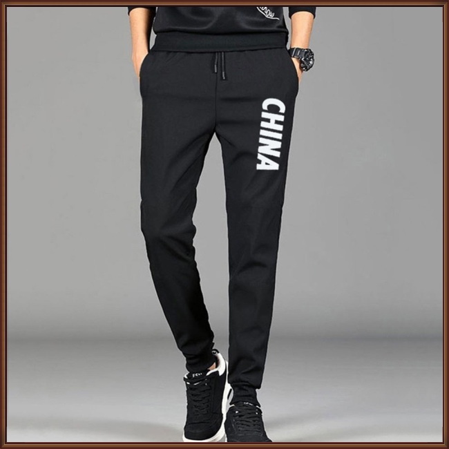 Quần Harem Mỏng Dáng Ôm Phối Dây Rút Thời Trang Xuân Hè Dành Cho Nam Giới