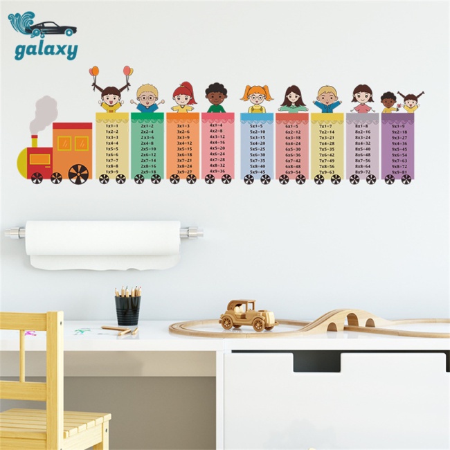 Galaxy Set 2 Tấm Sticker Dán Tường Tự Dính Họa Tiết Hoạt Hình Trang Trí Phòng Bé