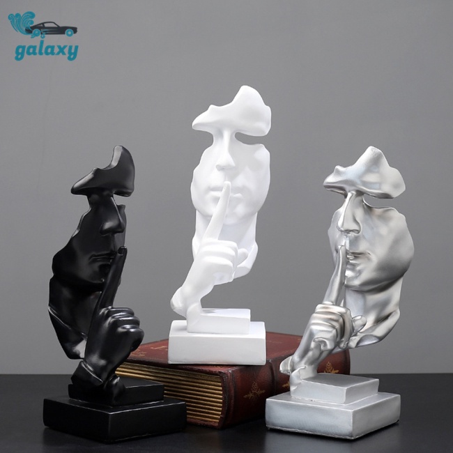 Galaxy Tượng Điêu Khắc Trừu Tượng Bằng Nhựa Resin Màu Vàng Sáng Tạo Trang Trí Nội Thất