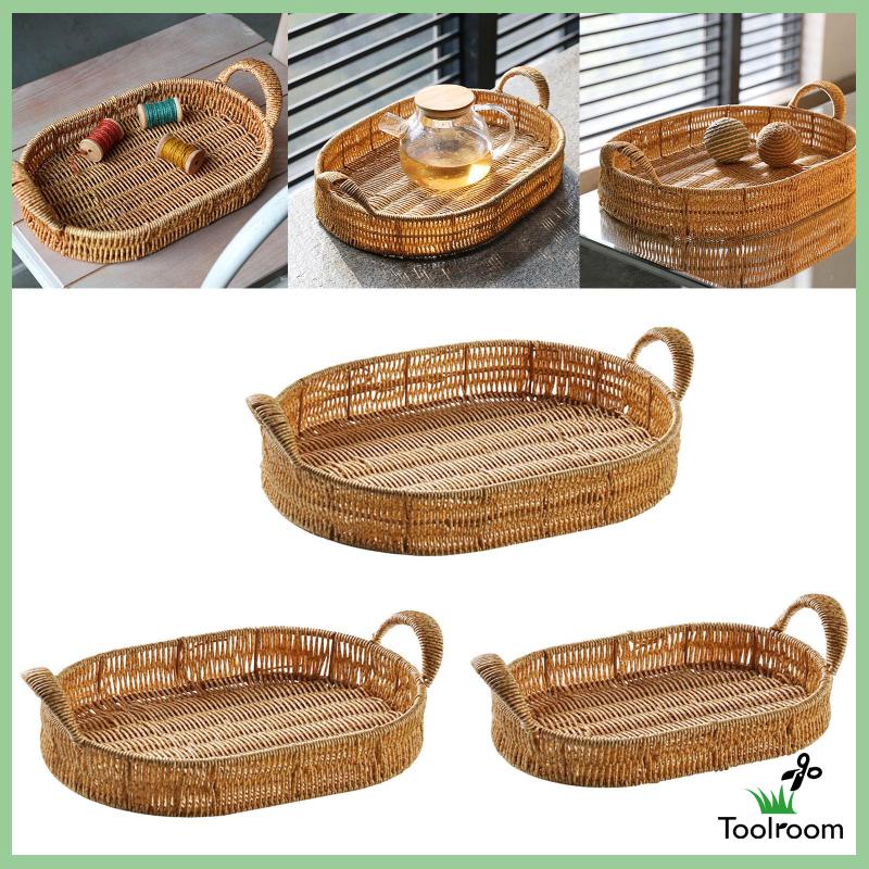 Khay Đựng Thức Ăn Hình Oval Phong Cách Bắc Âu