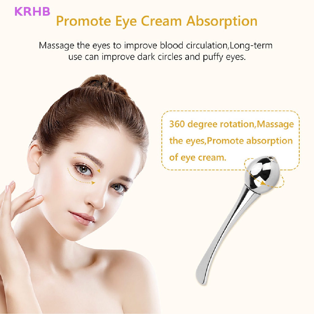 Muỗng Lăn Mát Xa Mắt Bằng Hợp Kim Nhôm KRHB Mới