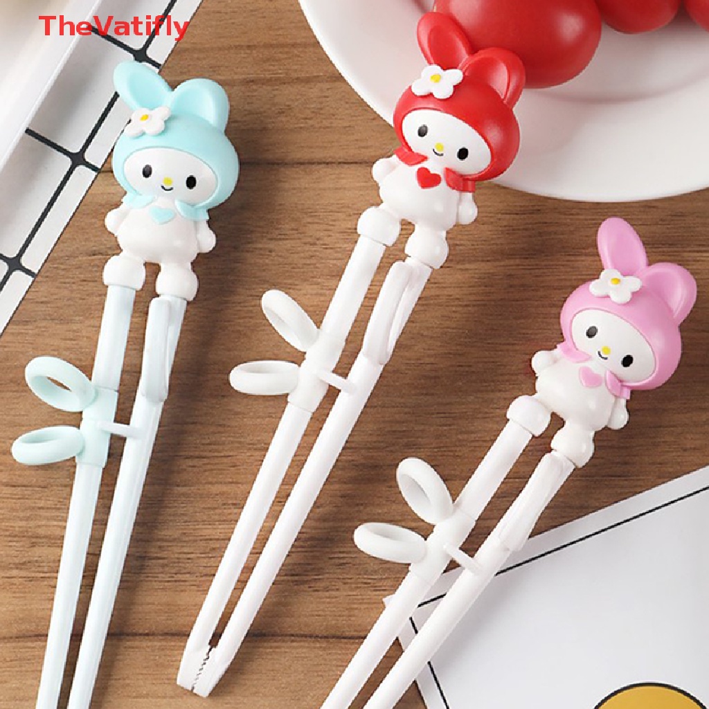 [Thevalifly] Đũa Tập Ăn Bằng ABS Hình Hoạt Hình Sáng Tạo Chỉnh Sửa Tư Thế Cho Trẻ Em