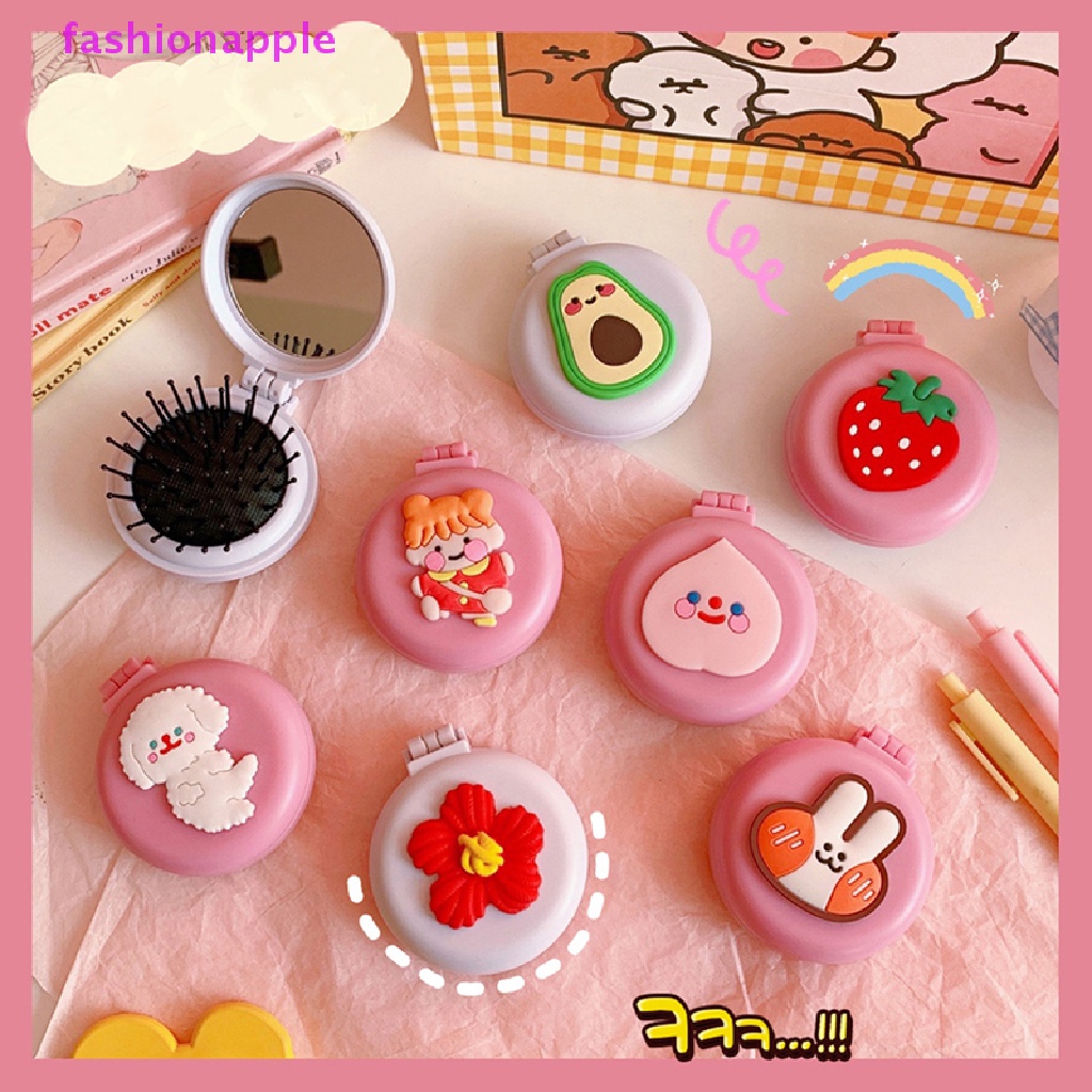 Lược Chải Tóc Massage Da Đầu Chống Tĩnh Điện Có Gương