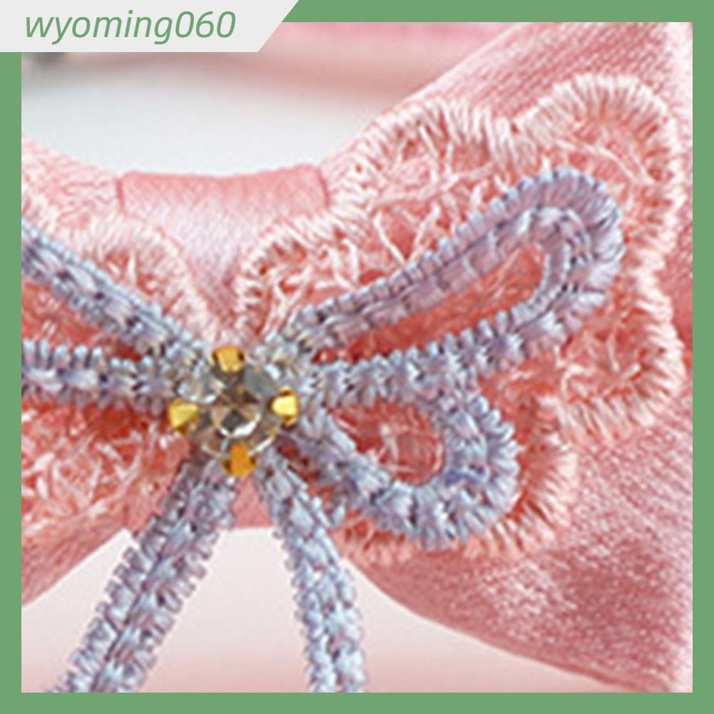 Wyoming060 Vòng Cổ Thú Cưng Có Thể Điều Chỉnh Mềm Mại Đeo Áo Thắt Nơ Cho Mèo Thời Trang Dễ Thương Bữa Tiệc Đi Bộ Hàng Ngày