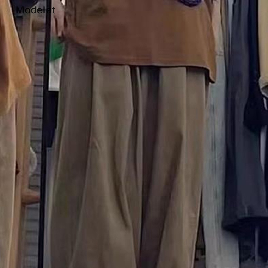 Mfc Quần Cotton Ống Rộng Lưng Cao Mỏng Đa Năng Có Túi WTD