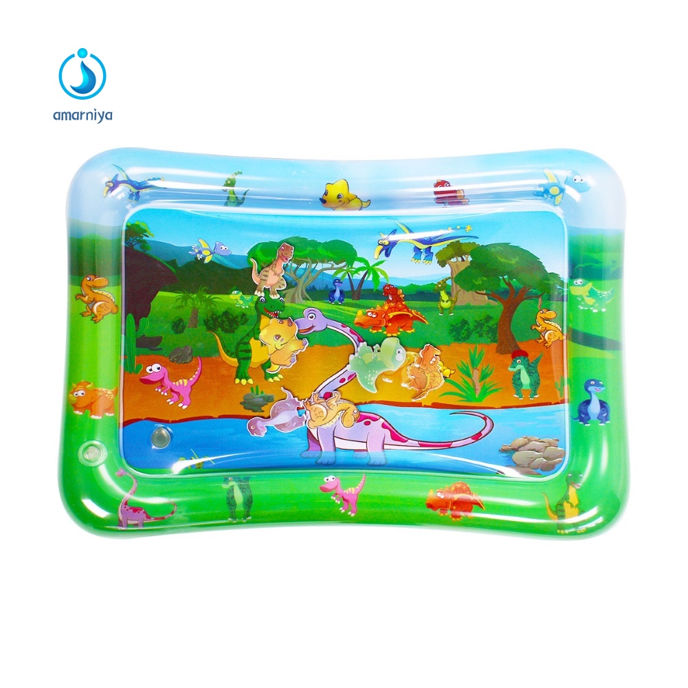 Thảm Chơi Bơm Hơi Họa Tiết Khủng Long Hoạt Hình Cho Bé