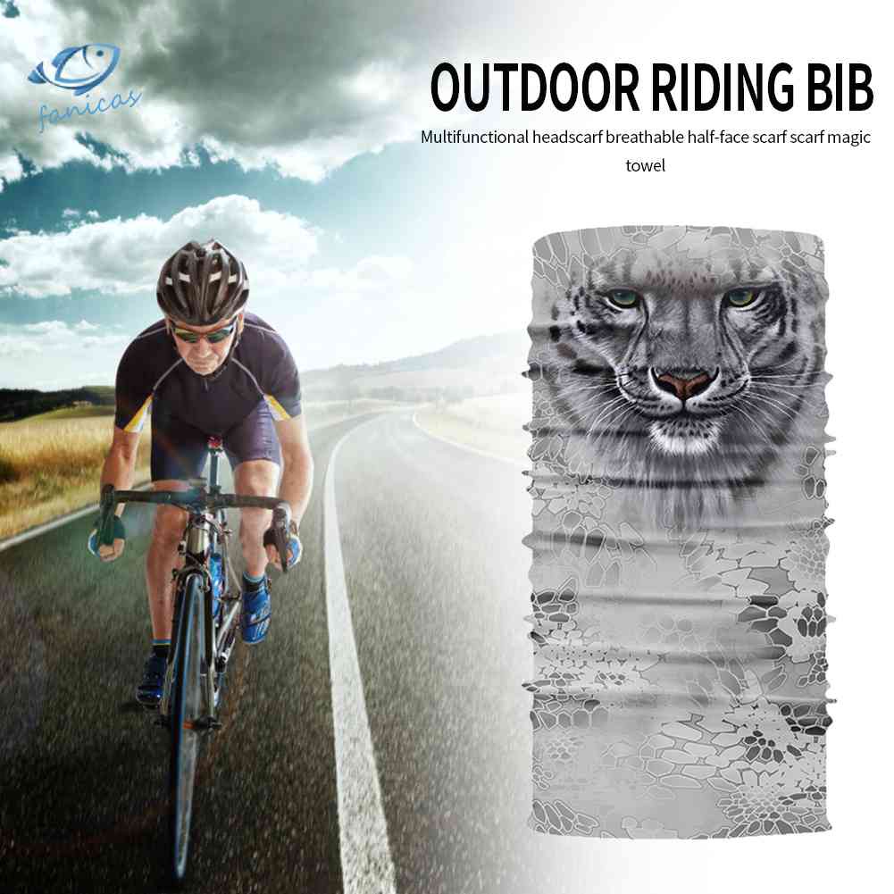 Khăn Choàng Cổ Che Phủ Mặt Không Đường May Thoáng Khí In Họa Tiết Động Vật Dành
