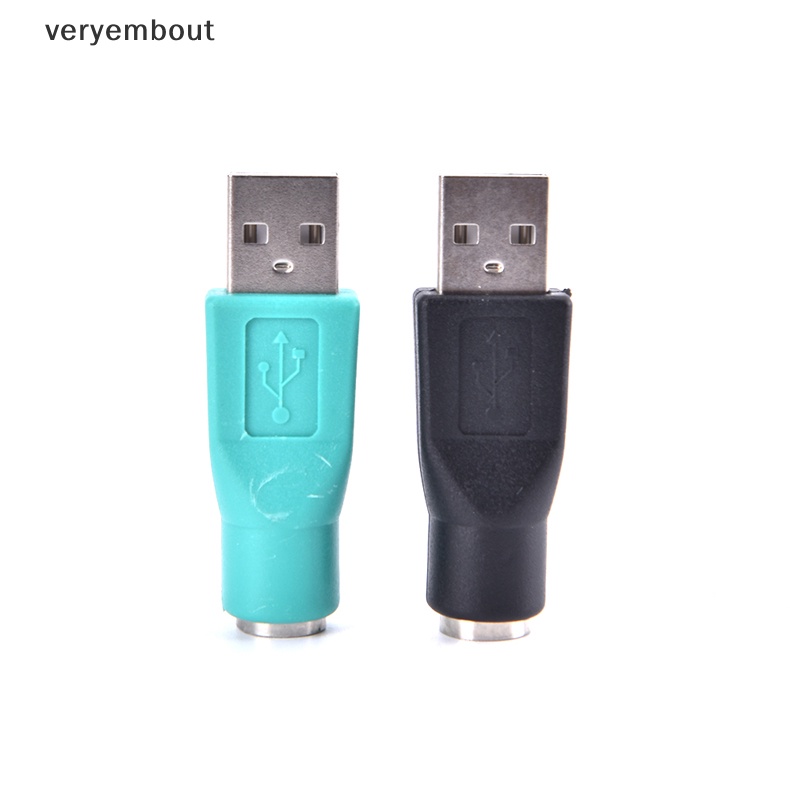 Đầu Nối Chuyển Đổi PS2 PS / 2 Female Sang USB Male Cho PC Laptop