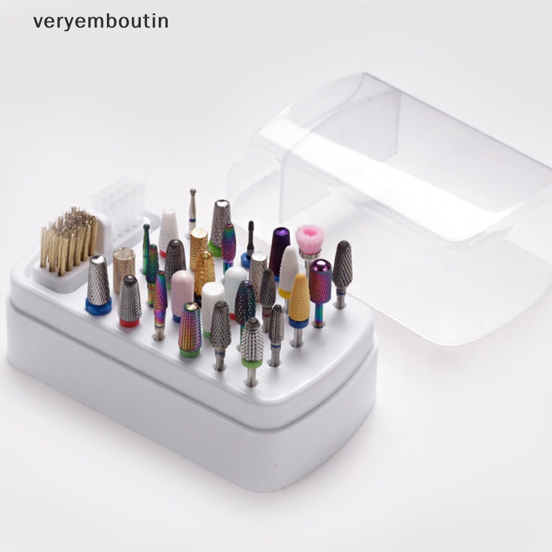 Giá Đỡ Đầu Mũi Khoan Acrylic 30 Lỗ Chuyên Dụng Cho Máy Mài Móng