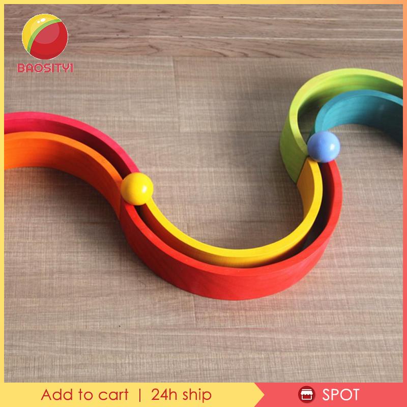 [Baosity1] Bóng Lắp Ráp Đồ Chơi Màu Cầu Vồng Phát Triển Trí Thông Minh Cho