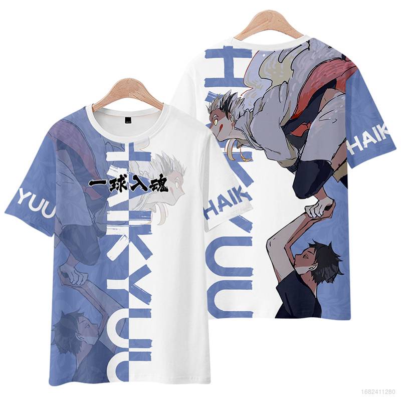 Áo Thun Tay Ngắn In Hình Anime 3D Kích Thước Lớn Thời Trang Cho Nam Và Nữ