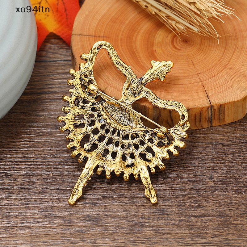 Ghim Cài Áo Hình Vũ Công Ballet Đính Đá Nhiều Màu Dễ Thương