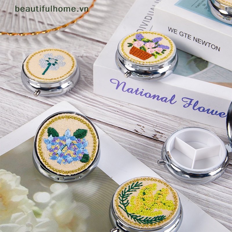 Hộp Đựng Thuốc Bằng Kim Loại Tiện Dụng Cho Gia Đình / Đi Du Lịch