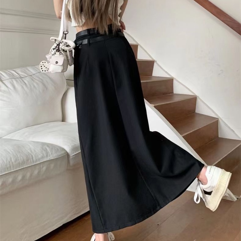 COZOK Chân Váy Dài Lưng Cao Thiết Kế Đơn Giản Thời Trang Thanh Lịch Cho Nữ