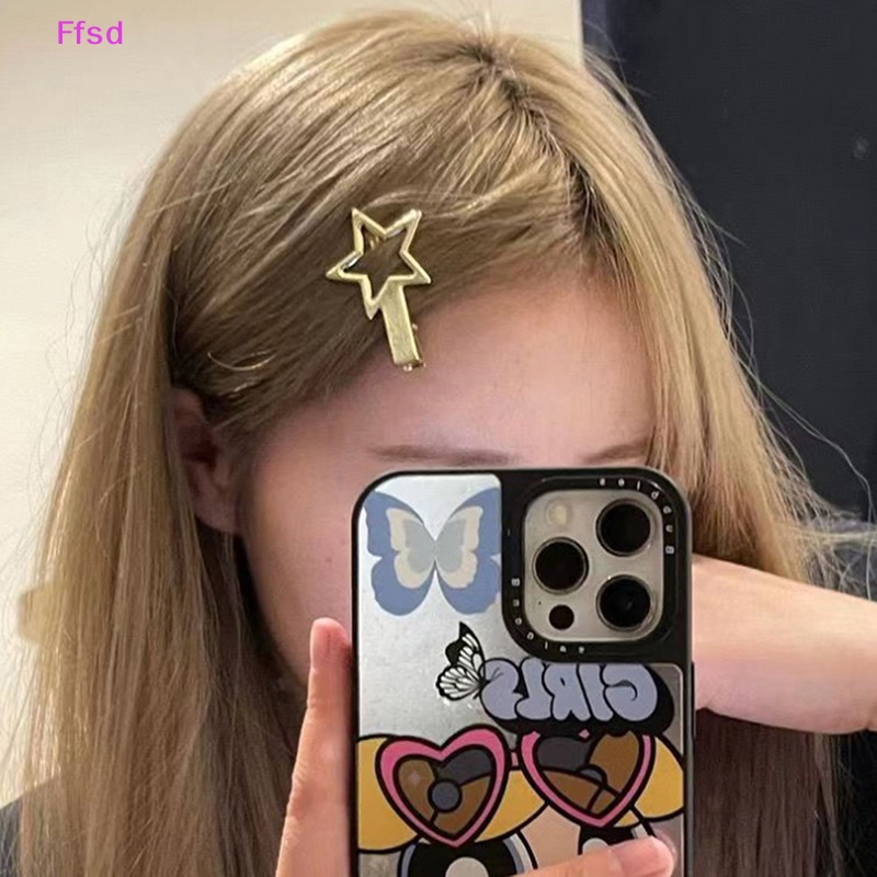 Kẹp Tóc Hình Ngôi Sao Nhiều Màu Bằng Hợp Kim Dễ Thương Cho Bé Gái