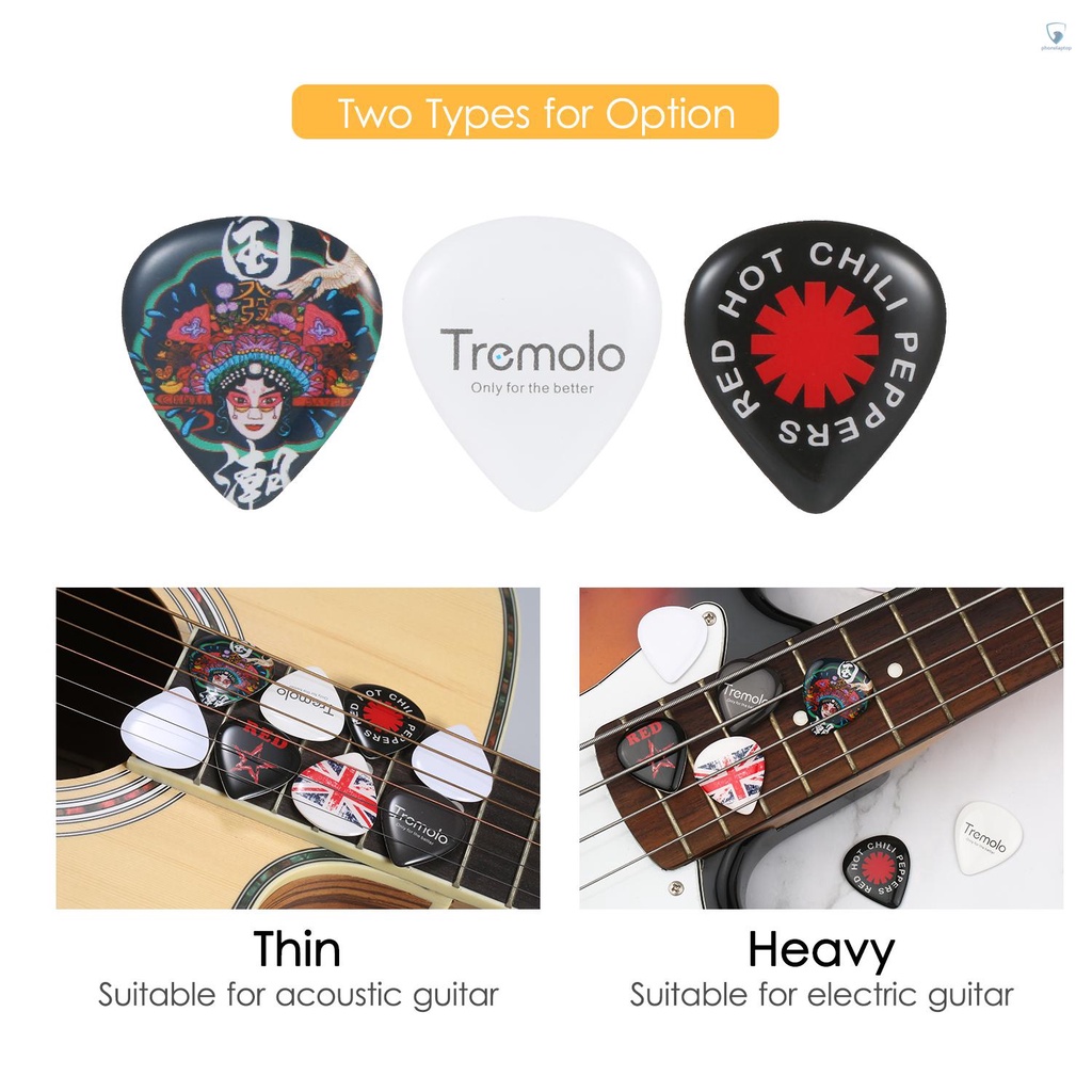 Bộ 3 Miếng Gảy Đàn Guitar Điện / Bass Mạnh Tiện Dụng