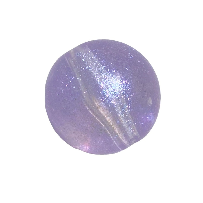 Set 10 Chuỗi Hạt Tròn Lấp Lánh 14 / 16mm Tự Làm Trang Sức Điện Thoại