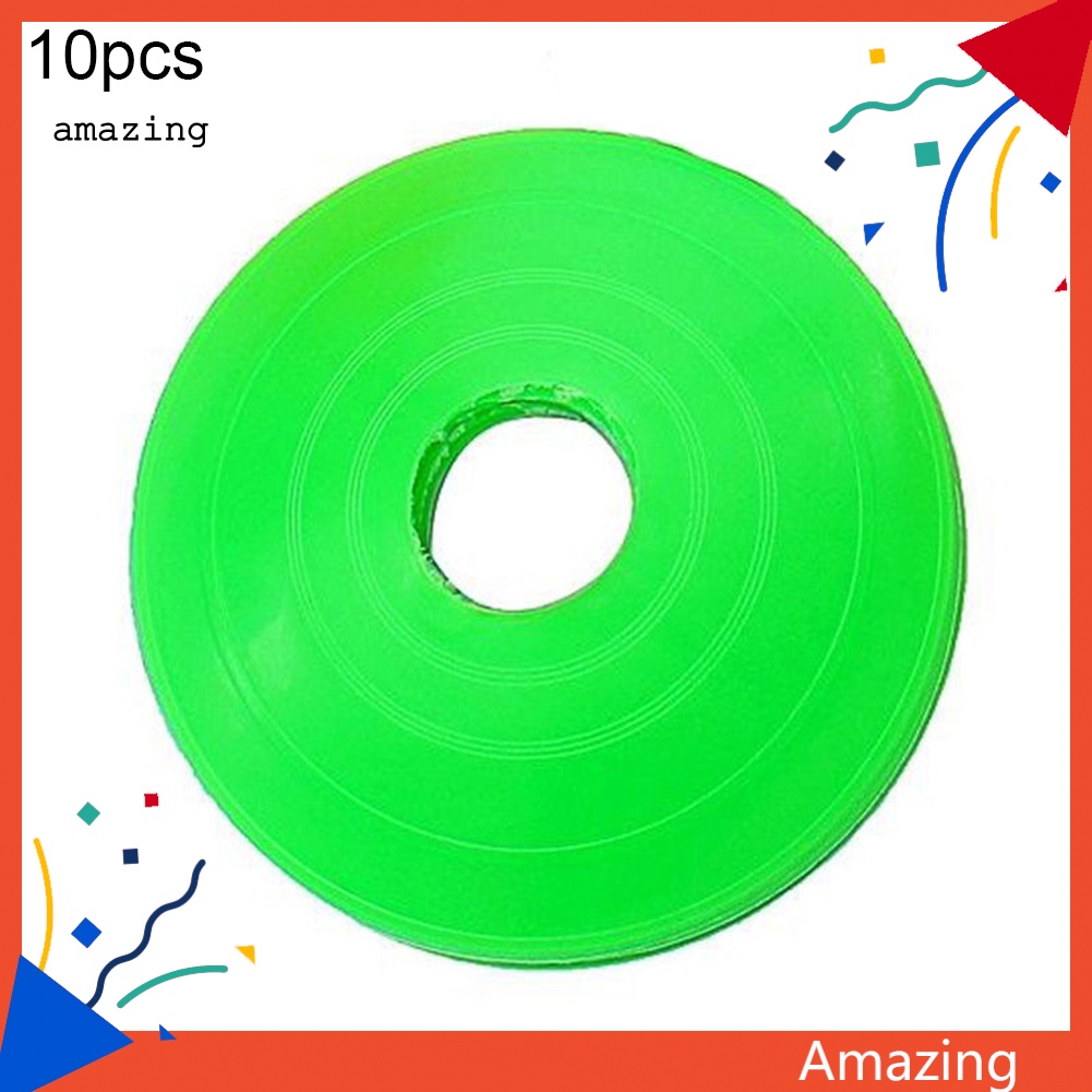 Set 10 Đĩa Đánh Dấu Cột Mốc Hình Nón Luyện Tập Đá Banh