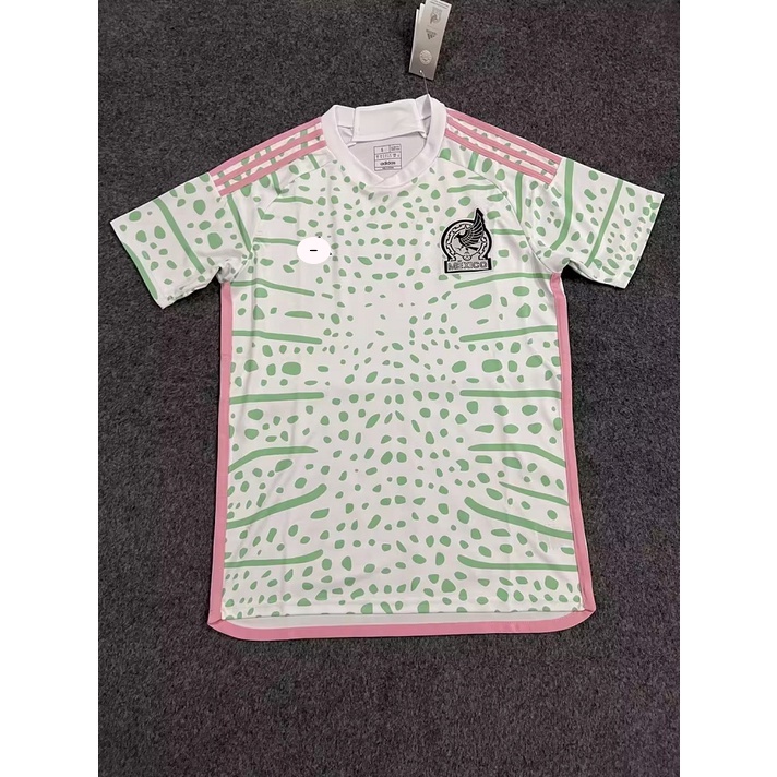 Áo Thun Bóng Đá Tay Ngắn Màu Trắng Đội Tuyển Mexico 2223 2324 Size S-XXL Mexico Thời Trang Cho Nam