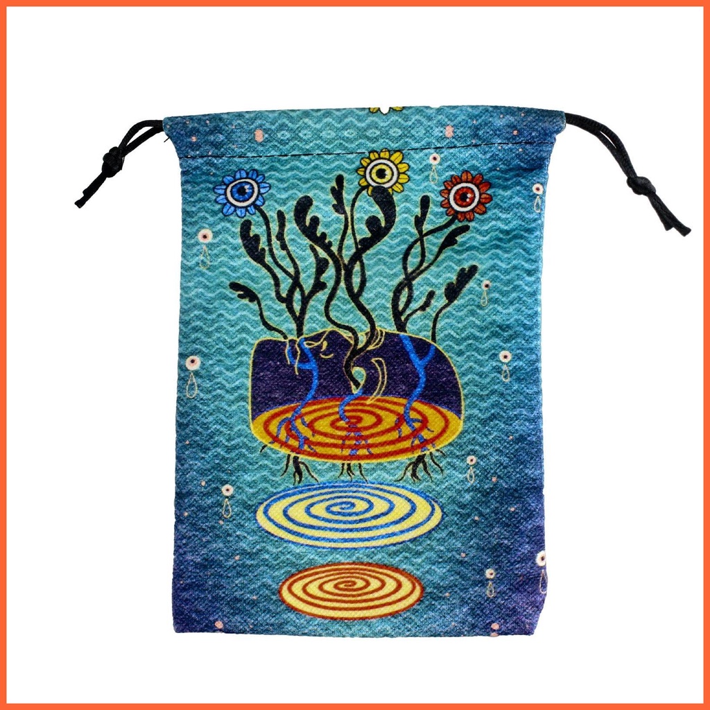 Túi Dây Rút Đựng Bài Tarot 13x18cm In Họa Tiết Xinh Xắn Tiện Dụng