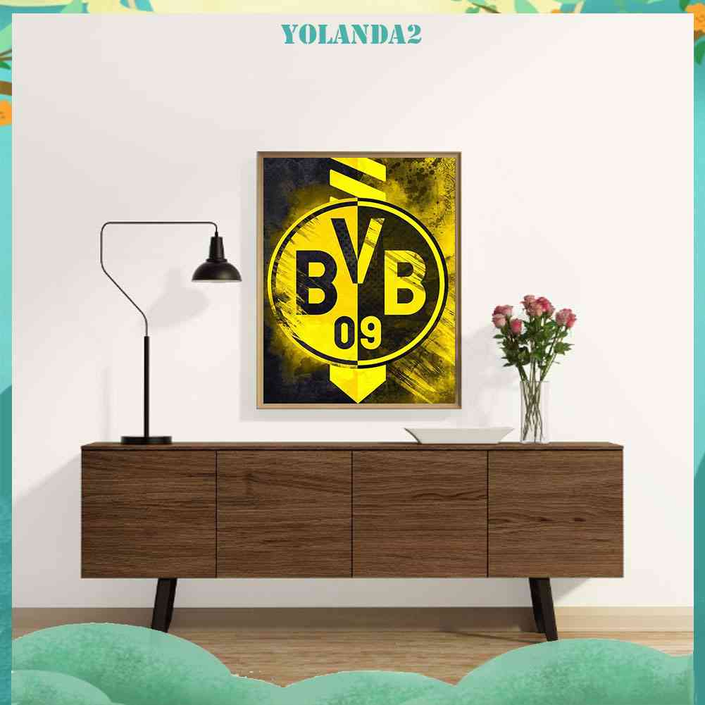 Bộ Tranh Đính Đá 5D Toàn Diện Họa Tiết Logo Độc Đáo DIY Dùng Trang Trí Nhà Cửa