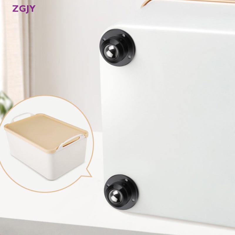 Bánh Xe Ròng Rọc Xoay 360 Độ Tự Dính Bằng Thép Không Gỉ Thông Dụng Cho Đồ Nội Thất Mới