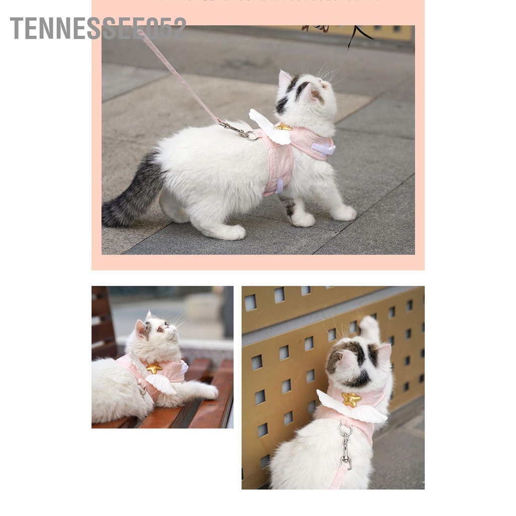 Tennessee052 Mèo Dây Xích Có Thể Điều Chỉnh 4 Mùa Đa Năng Dễ Thương Đôi Cánh Thiên Thần Áo Với Lực Kéo 1.5M Cho Con