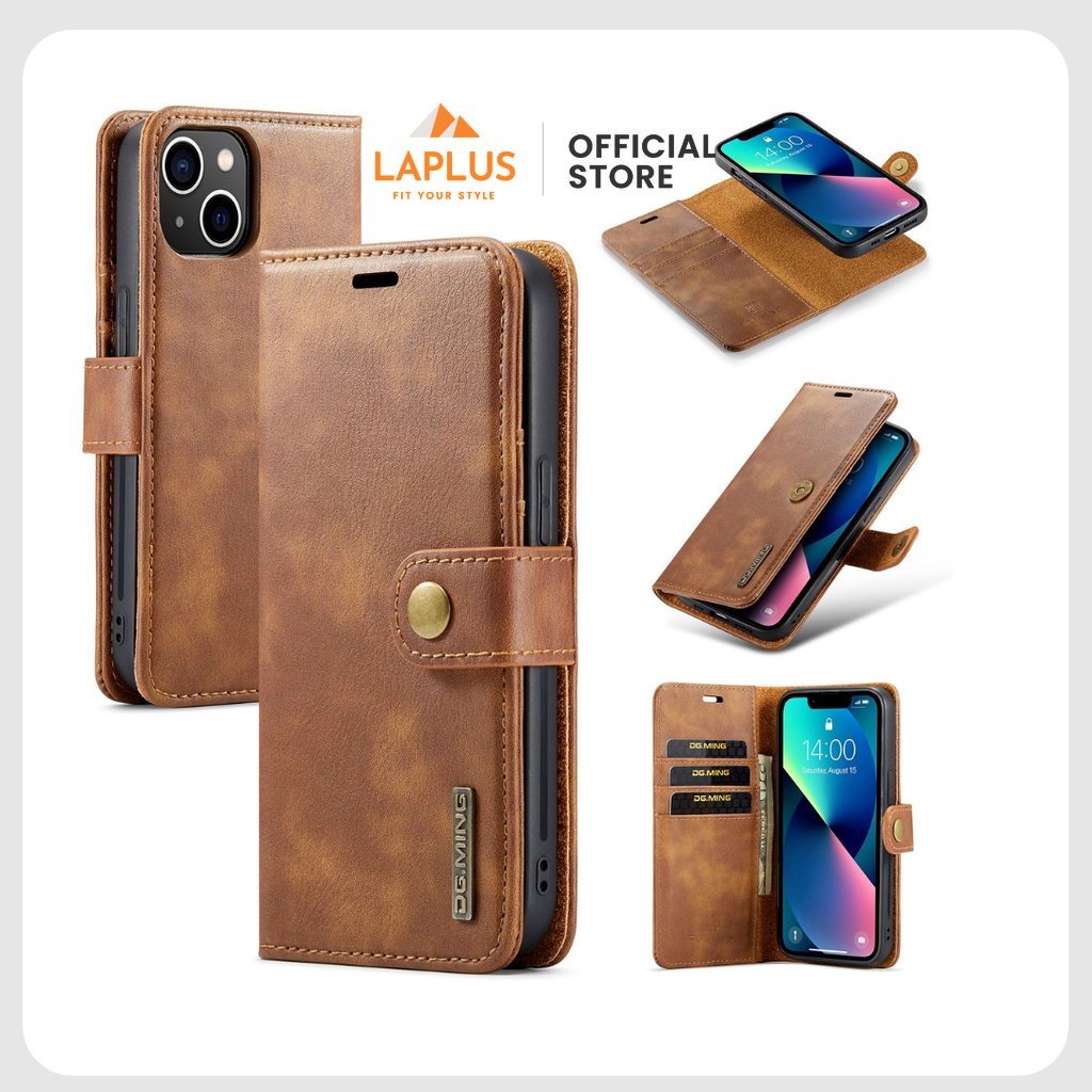 Bao Da Iphone Cao Cấp 2 In 1 - Có Thể Tách Rời Bao Da Và Ốp Lưng 13/ 13 Pro/ 13 Promax/ 12/ 12 mini/ 12 Pro/ 12 Promax
