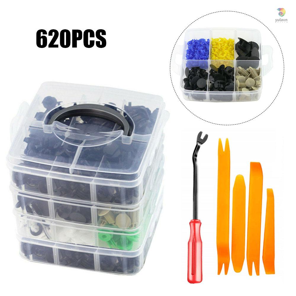 Bộ 620 Kẹp Cố Định Tấm Chắn Cửa Xe Hơi Tự Động