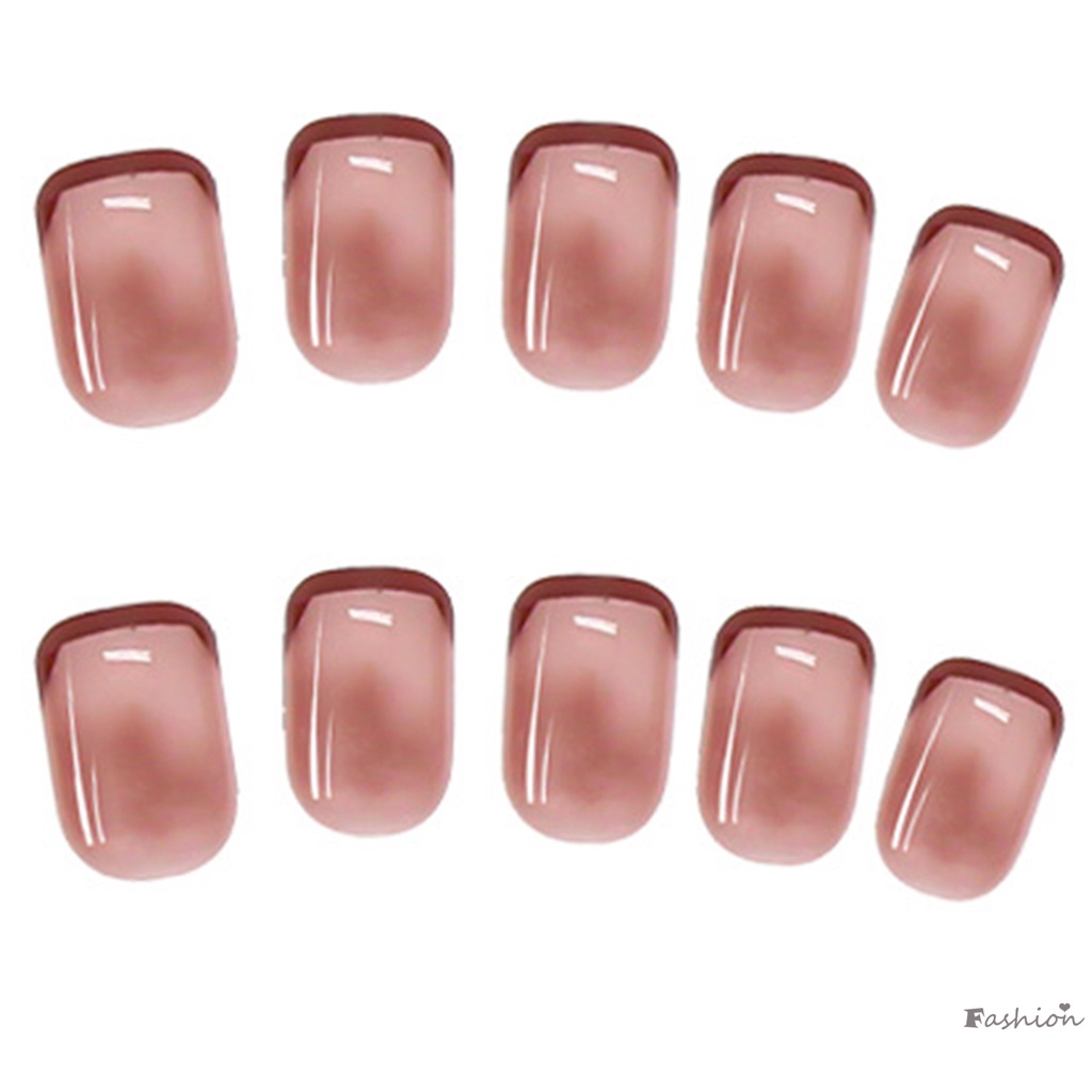 Bộ Móng Tay Giả Màu Hồng Đính Nơ Xinh Xắn