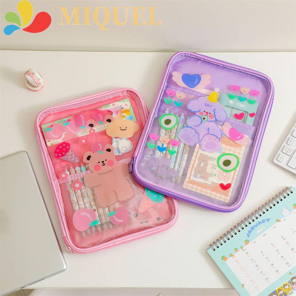 Túi Da PU Đựng Laptop / Máy Tính Bảng Họa Tiết Hoạt Hình Có Khóa Kéo