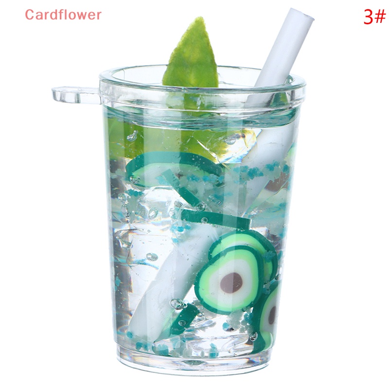 1 Đồ trang trí Ly Nước Đá Mini Màu Dạ Quang Trang Trí Nhà Búp Bê Mới