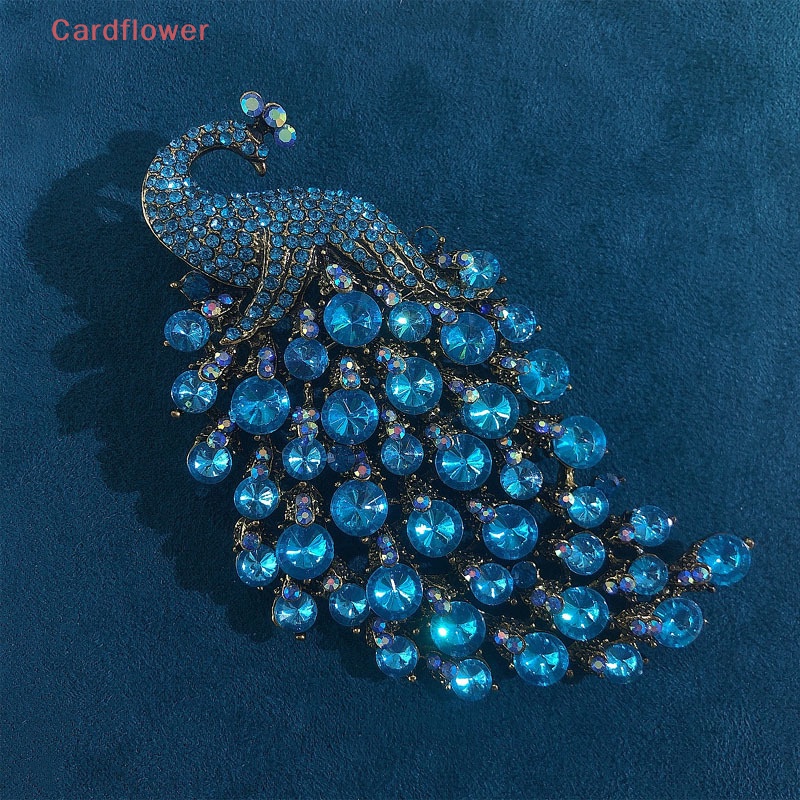 Ghim Cài Áo Hình Con Công Đính Đá Nhân Tạo Thời Trang