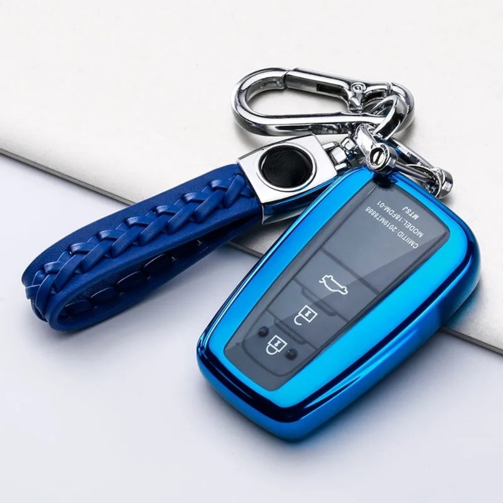 Vỏ TPU Mềm Bảo Vệ Chìa Khóa Xe Hơi Toyota Prius Camry Corolla C-HR CHR RAV4 Prado 2018 2020