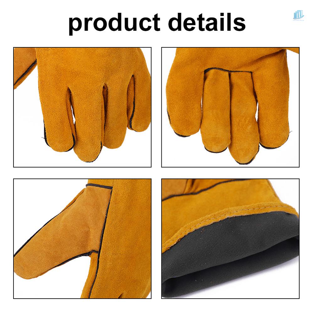 Găng Tay Hàn Cách Nhiệt Bằng Da s2mwvn Tiện Dụng Cho Cắm Trại Dã Ngoại