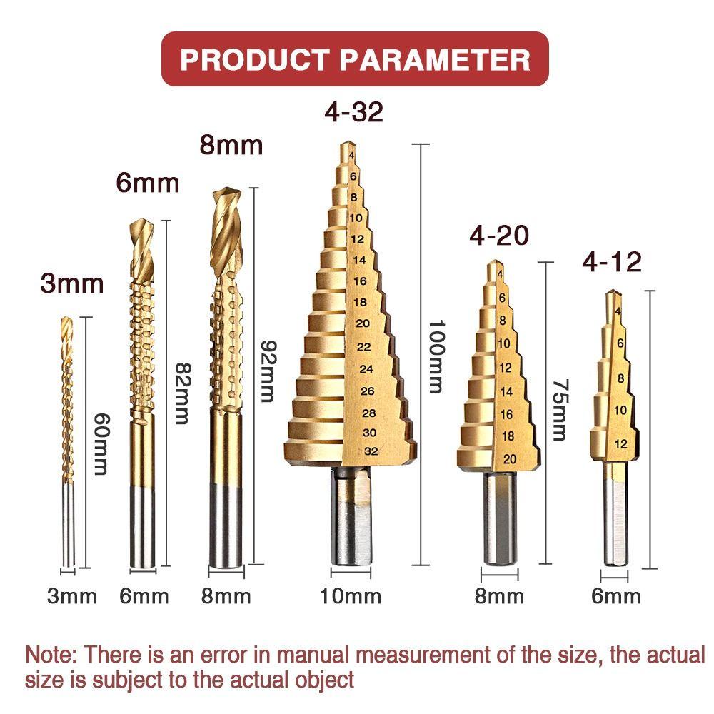 KUNHEV Mũi Khoan Xoắn Ốc Tốc Độ Cao 3 6 8mm Bằng Chất Liệu Titan Tiện Dụng
