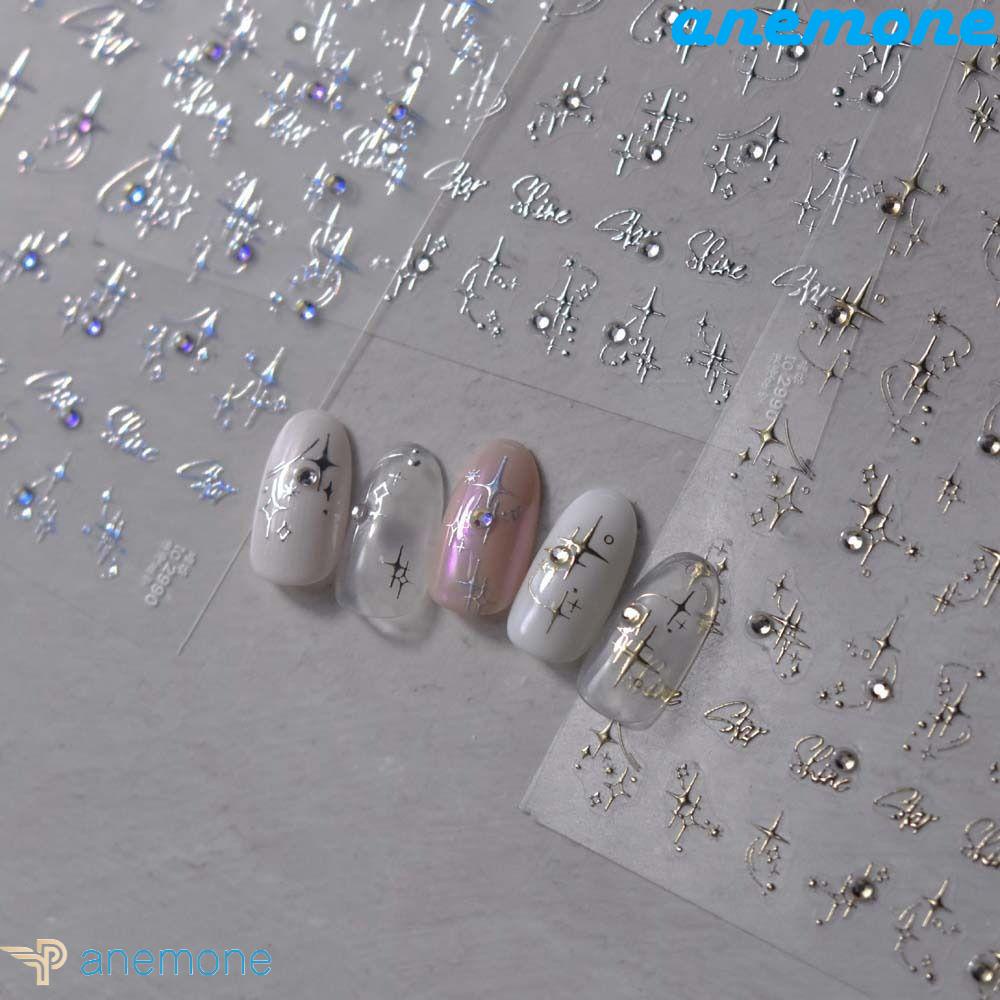 Nhãn Dán Móng Tay Tự Dính Hình Hoa Phong Cách Bohemia Dành Cho Nữ